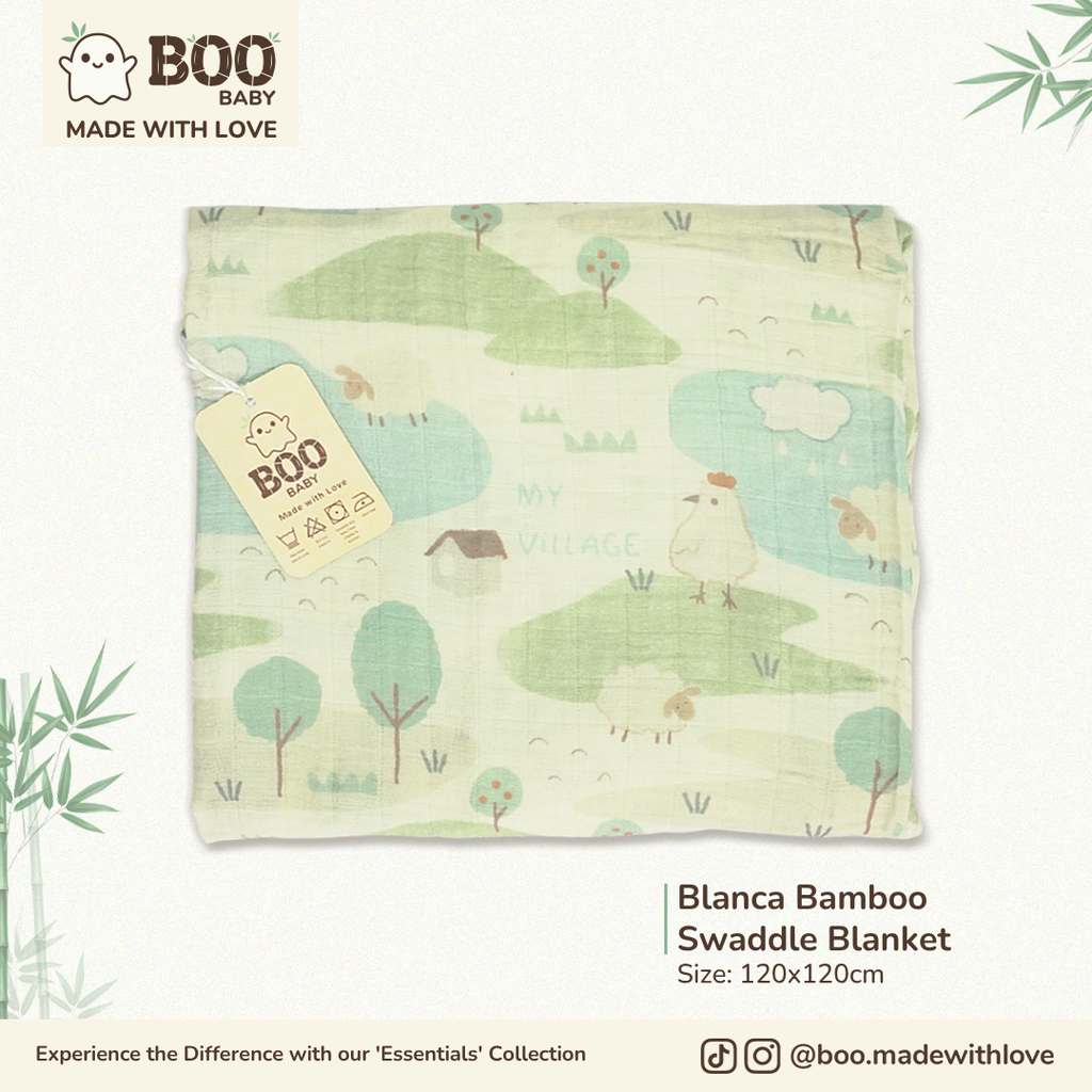 Blanca Bamboo Muslin Swaddle