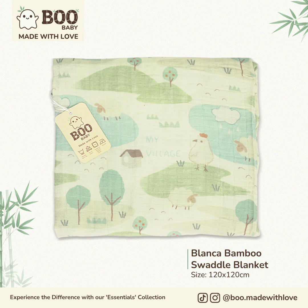 Blanca Bamboo Muslin Swaddle