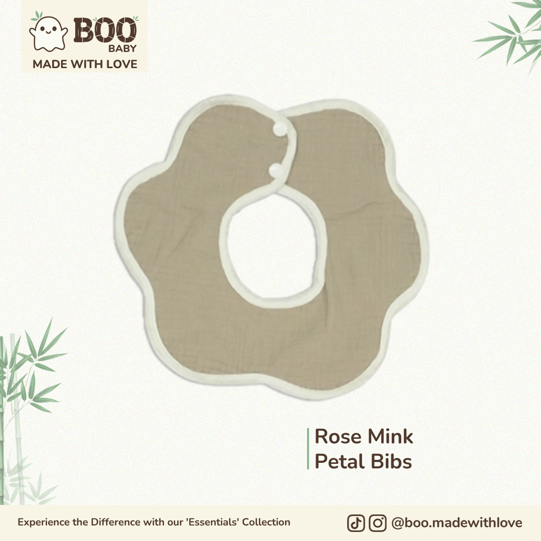 Rosé Cotton Petal Bib
