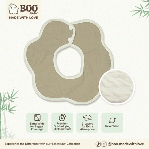 Rosé Cotton Petal Bib