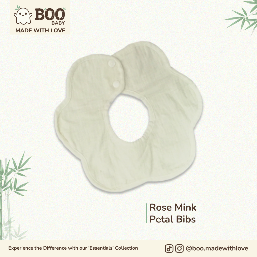 Rosé Cotton Petal Bib